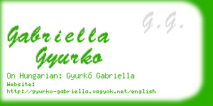 gabriella gyurko business card